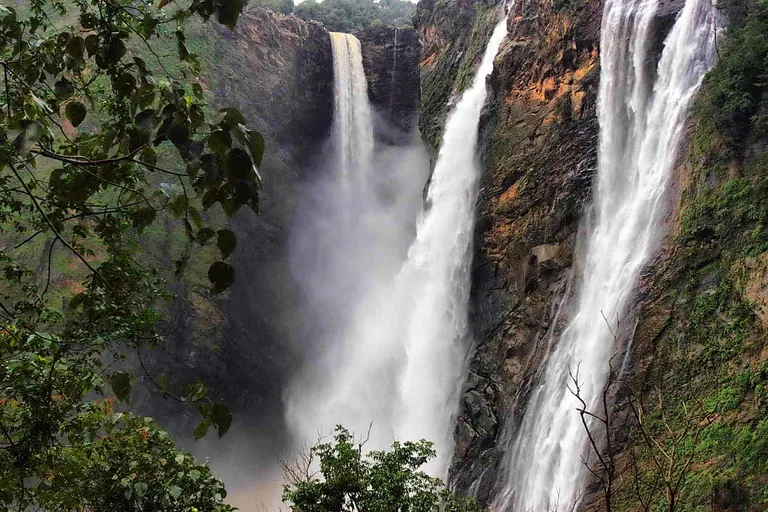 Shivamogga waterfall and forest landscape