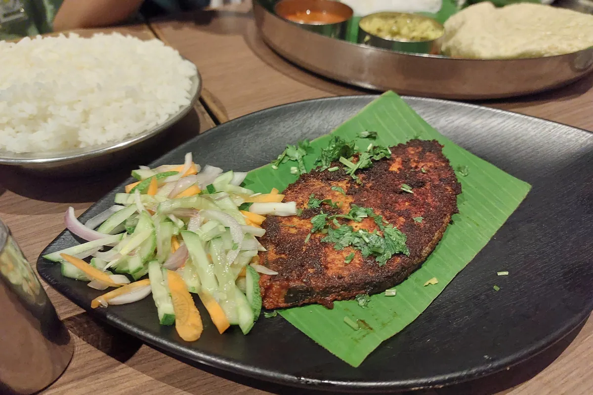 Mangaluru style fish prepared with coastal spices